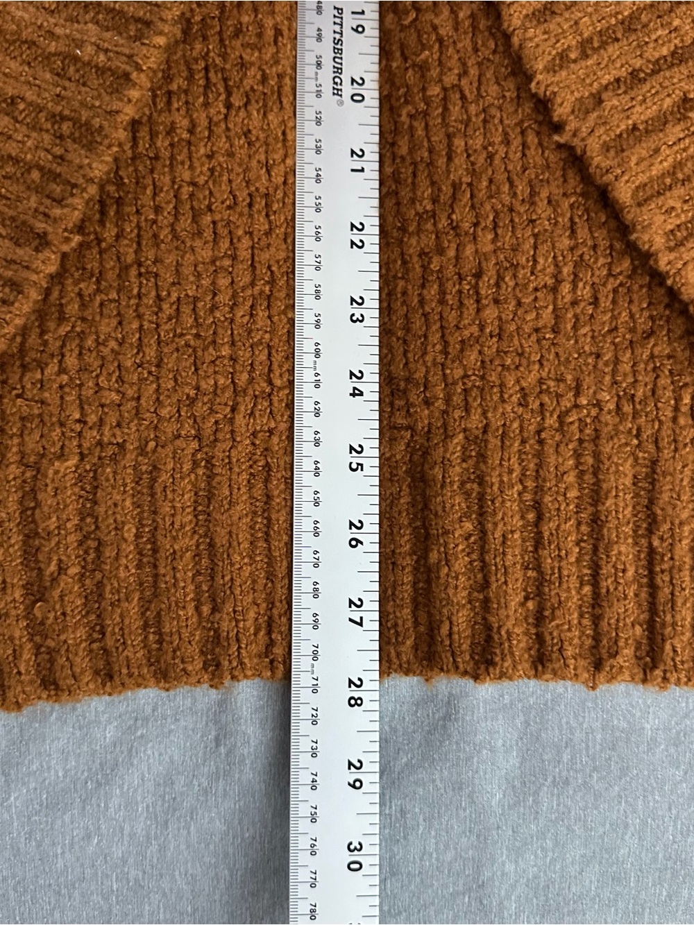 Anthropologie Women’s Small Rust Brown Oversized Open Front Cardigan - Picture 8 of 10